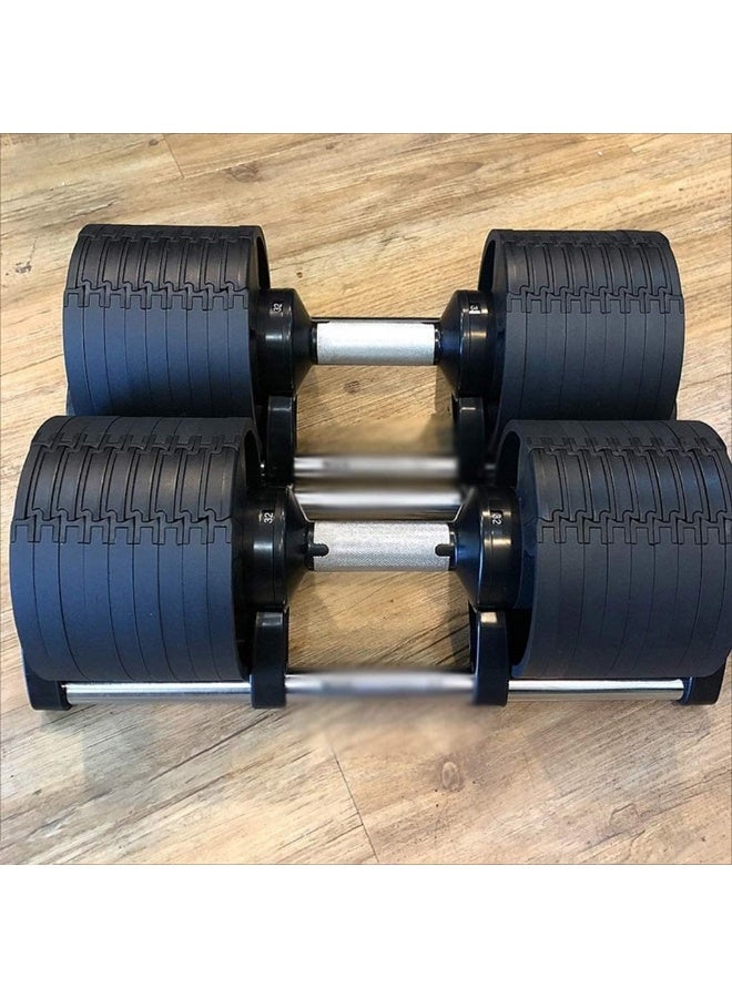 Marshal Fitness Weight Lifting Dumbbells Quickly Adjustable Dumbbells In 1 Second, Men's Home Fitness Equipment, With Dumbbell Rack - Image 5