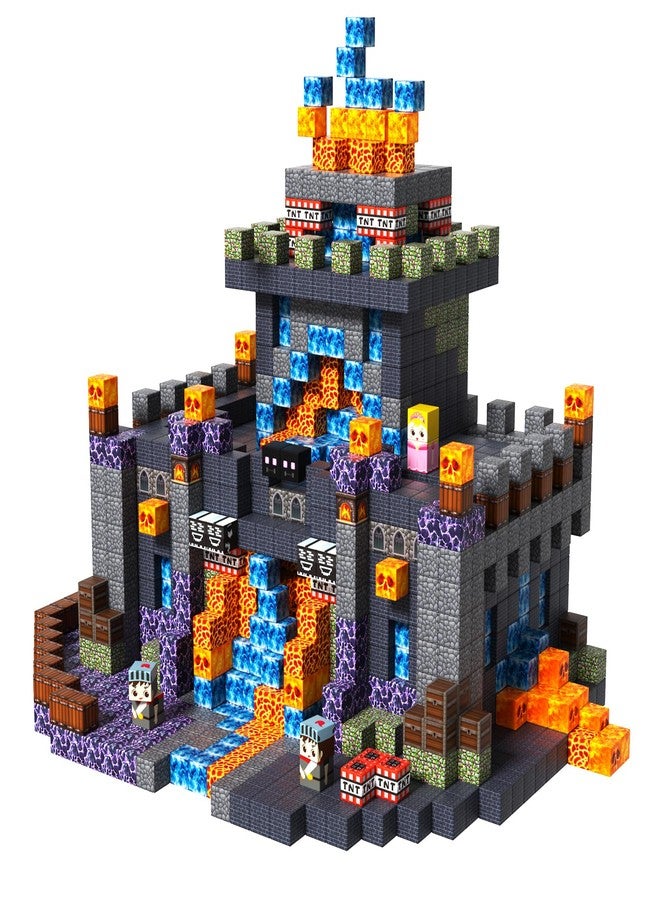 Goody King 100PCS Magnetic Blocks - Dark Castle Set Magnetic Building Blocks, Stacking Magnets for Kids, Strong Magnets, Sensory Toy for STEM Learning Toys for Kids 3+ Boys and Girls Birthday Gifts - Image 1