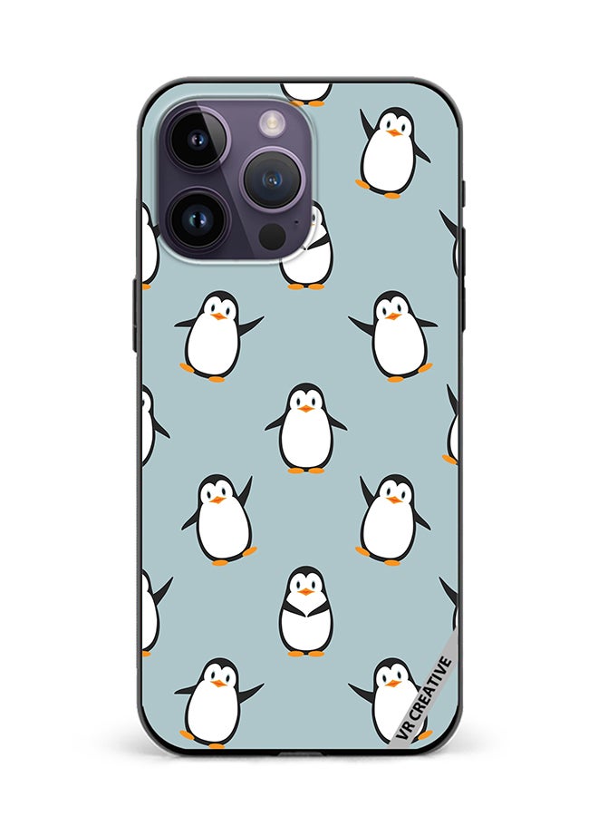 VR CREATIVE Protective Case Cover For Apple iPhone 15 Pro Max Senguin Design Multicolour - Image 1