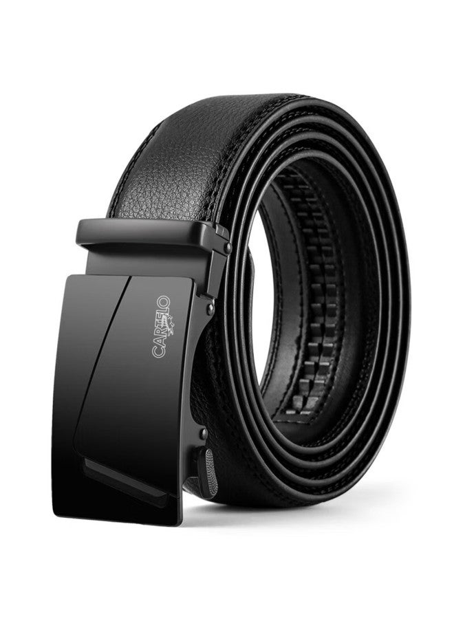 CARTELO Men's Automatic Buckle Belt High-end Brand Trousers Belt Men's Casual Light Luxury High-end Cowhide Belt - Image 4