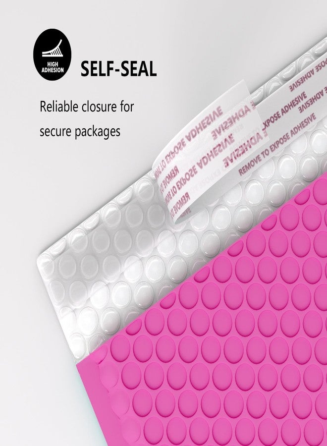 oceanite 8.5 x 12 Inch Bubble Mailers 40 Pack, Waterproof Self Seal Adhesive Shipping Bags, Cushioning Padded Envelopes for Shipping, Mailing - Hot Pink - Image 4