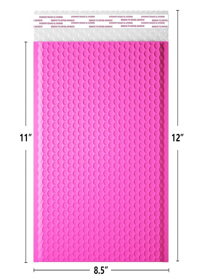 oceanite 8.5 x 12 Inch Bubble Mailers 40 Pack, Waterproof Self Seal Adhesive Shipping Bags, Cushioning Padded Envelopes for Shipping, Mailing - Hot Pink - Image 2
