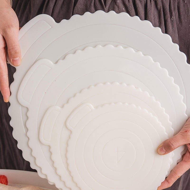 5Pcs Cake Serving Tray Reusable Round Cake Base Plate Non-Stick Cake Tray - Image 4