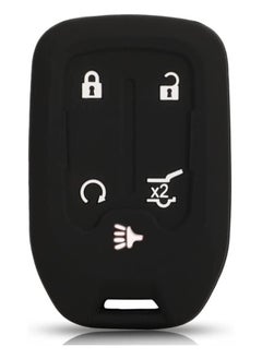 SOLDOUT 5 Button Silicone Car Remote Key Fob Skin Holder Protector Cover Compatible with Chevrolet Silverado GMC Sierra Remote  - Image 1