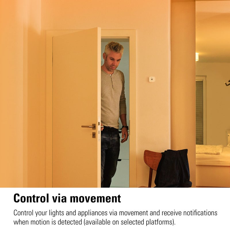 Eve Motion (Matter) - مستشعر حركة ذكي مع مستشعر ضوء، مقاومة للماء IPX3، تفعيل تلقائي للأضواء والأجهزة، Thread - Image 5