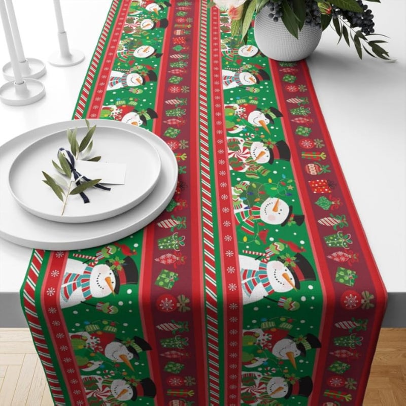 HOME PRINT Christmas table runner -w8