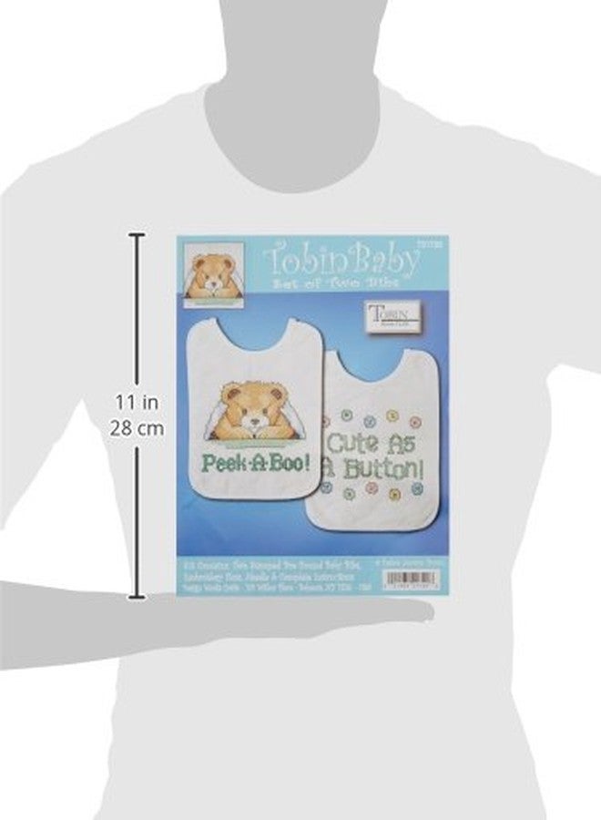 Tobin Under The Covers Stamped for Cross Stitch Baby Bib Kit - Image 4