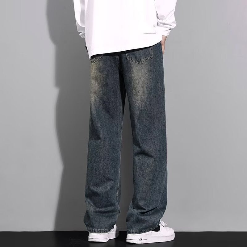 Unisex Classic Denim Jeans Loose Fit Daily Outdoor Wear - Image 4