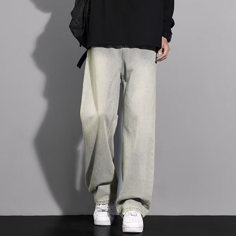 Unisex Classic Denim Jeans Loose Fit Daily Outdoor Wear - Image 1