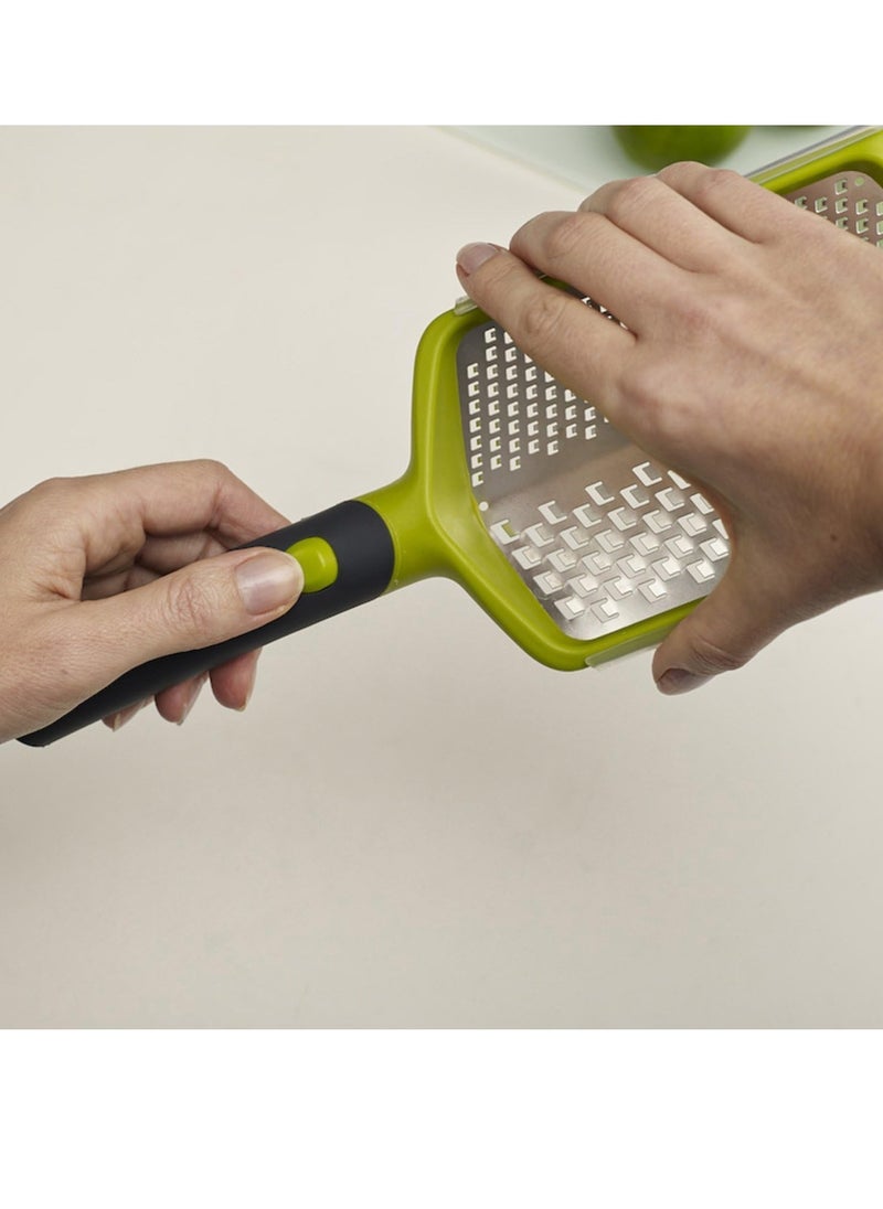 Joseph Twist Grater With Adjustable Handle, Extra Course And Fine, Green 1 EA 20017