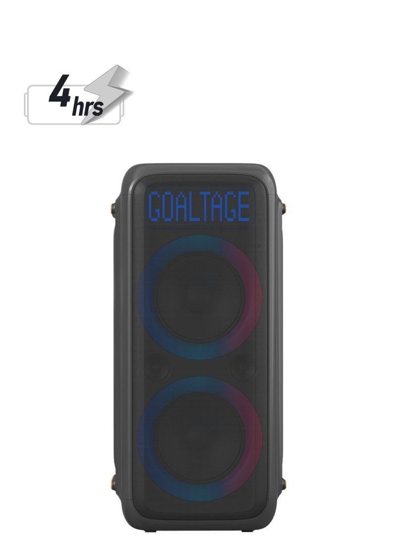 Goaltage PartyPulse Party Speaker including Remote Control and Wireless Microphone with High-Power Wireless Bluetooth Connection - Image 1