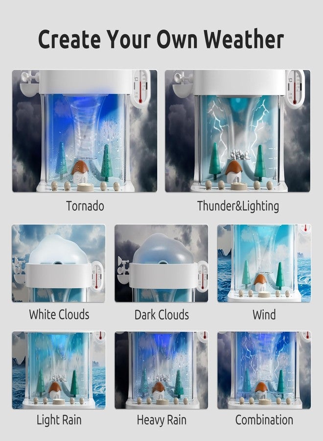 Science Can STEM Kits for Kids Age 6-8, Multifunctional 3-in-1 Weather Station for Kids, Educational Science Kits with 8 Weather, Cool Humidifier & White Noise Mode, Birthday Gifts for Girls & Boys - Image 3