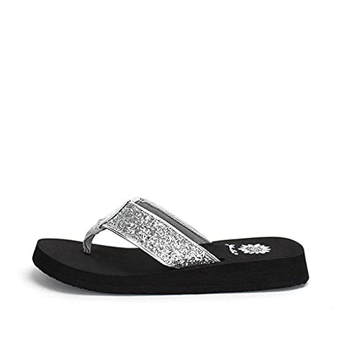 Yellow Box Women's Feliks Sandal, Silver, 10 M US - Image 3