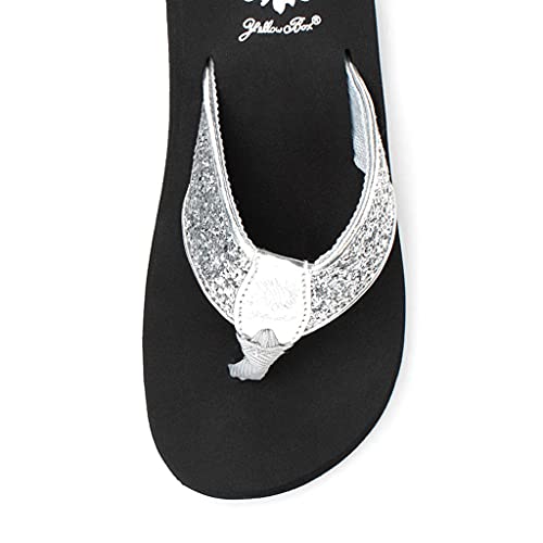 Yellow Box Women's Feliks Sandal, Silver, 10 M US - Image 4