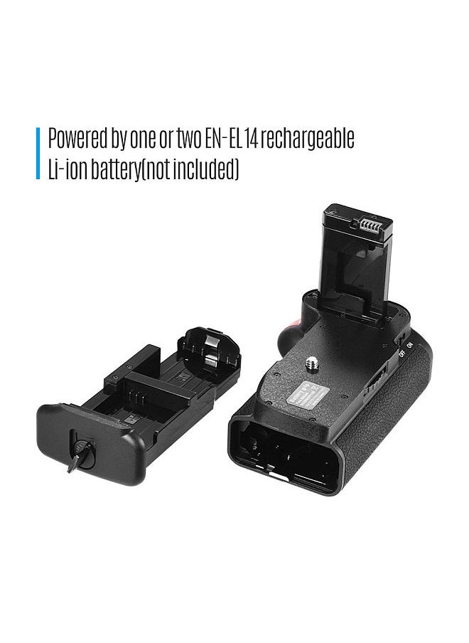 Generic - Vertical Battery Grip Holder for Nikon D5100 D5200 DSLR Camera EN-EL 14 Battery Powered with IR Remote Control - Image 1