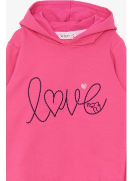 Girl Child Sweatshirt Embroidered Text Printed 2-6 Years, Pink - pzsku/Z7BA75E110010C4800E2CZ/45/_/1733998678/e6024bf1-24fc-4e7f-9771-cae348c279f6