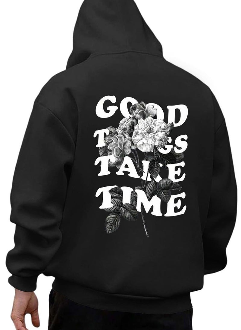 KUYING New Oversized Loose Hooded Sweatshirt - Image 1
