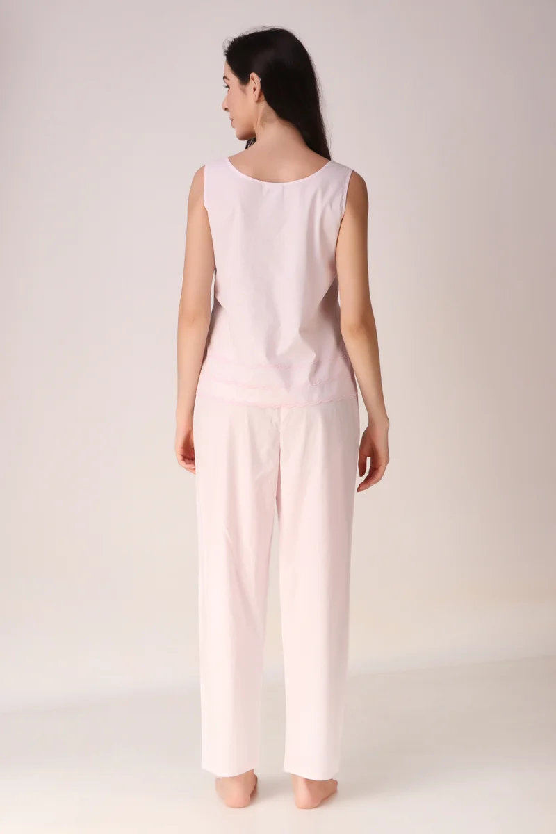 After Dark Vanessa, Embroidered Pyjama Suit