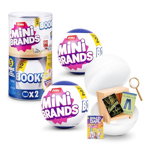 Mini Brands Mini Books Series 2 Capsule by ZURU, Collectible Miniature Book Toy Kids 3+ (2 Capsules) - Image 1