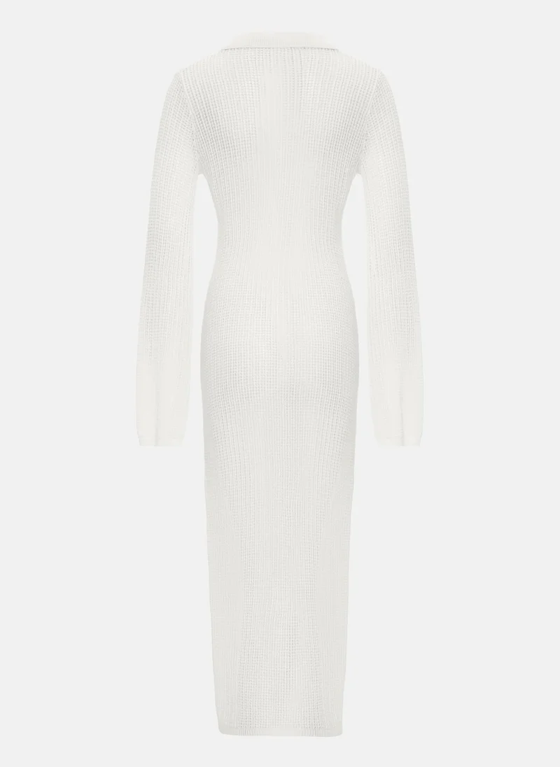 Lichi Fine mesh maxi beach dress