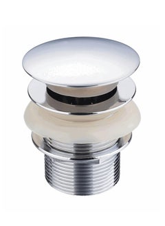 Brass Chrome Basin Click waste WITH HOLE 1 1/4