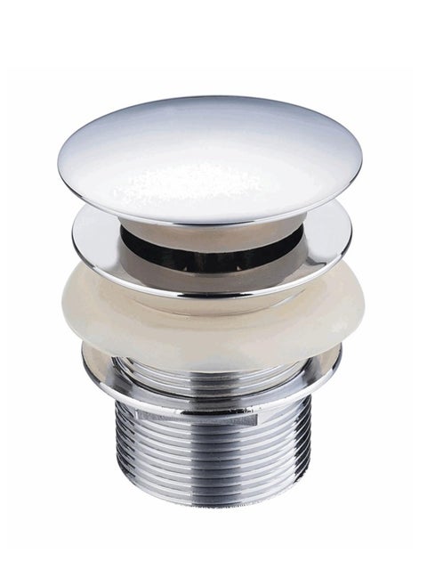 Brass Chrome Basin Click waste WITH HOLE 1 1/4