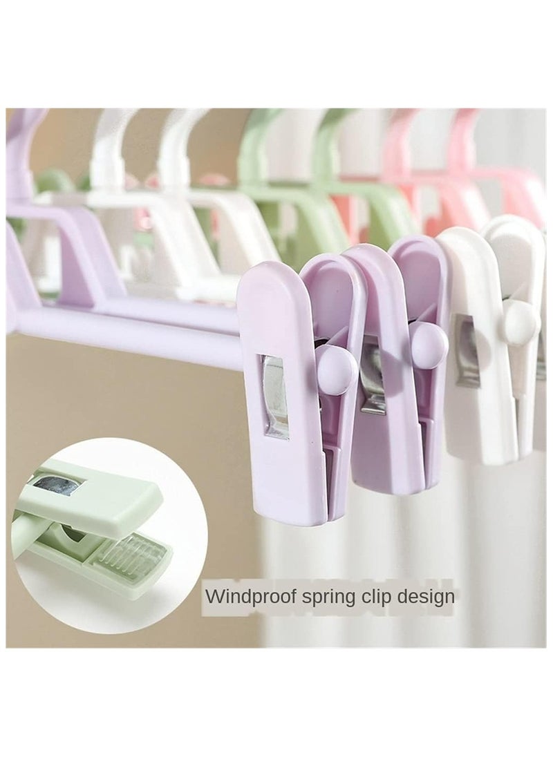 5pcs Hanger with adjustable clips trouser rack indoor and outdoor plastic adjustable hanger, multifunctional clip rack, stackable trouser rack ( Pink ) - pzsku/Z7BA7A0A7C1079BC90480Z/45/_/1729498243/bbad4693-d660-487f-9ba4-ac455f687ce7
