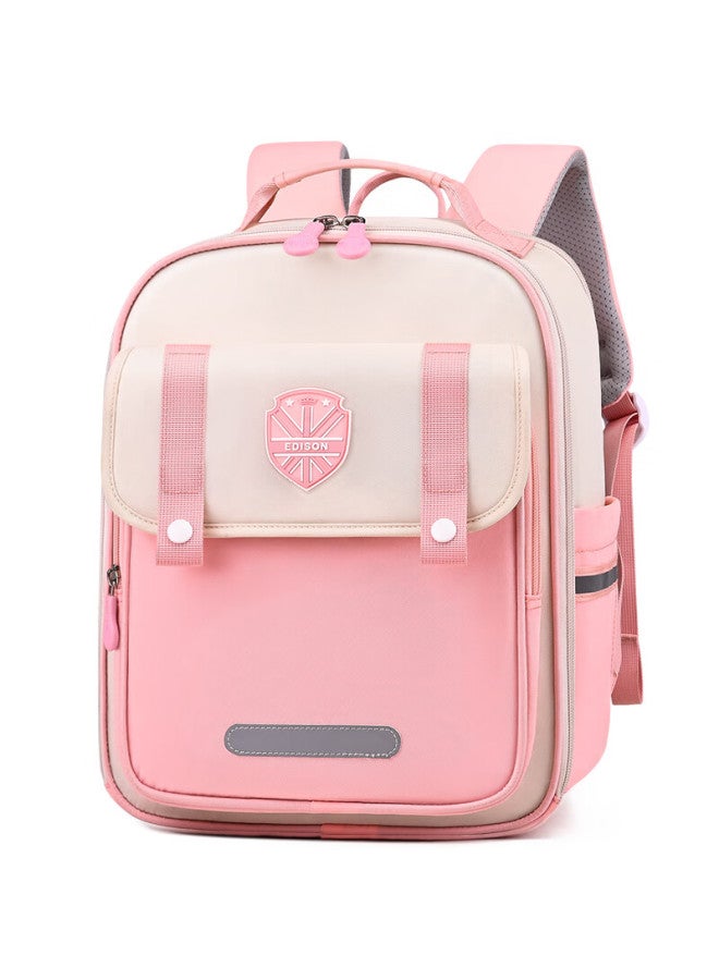 Edison New Year Gift Edison Elementary School Student Backpack First Grade Spine Protection Reduce Burden Reflective Anti-fall Backpack 2520-2 - Image 2