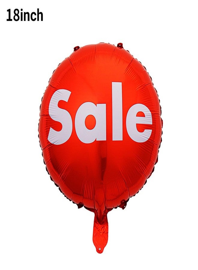 DYT 8PCS Red Sale Foil Balloon 18inch Round Sale Mylar Balloon - Image 2