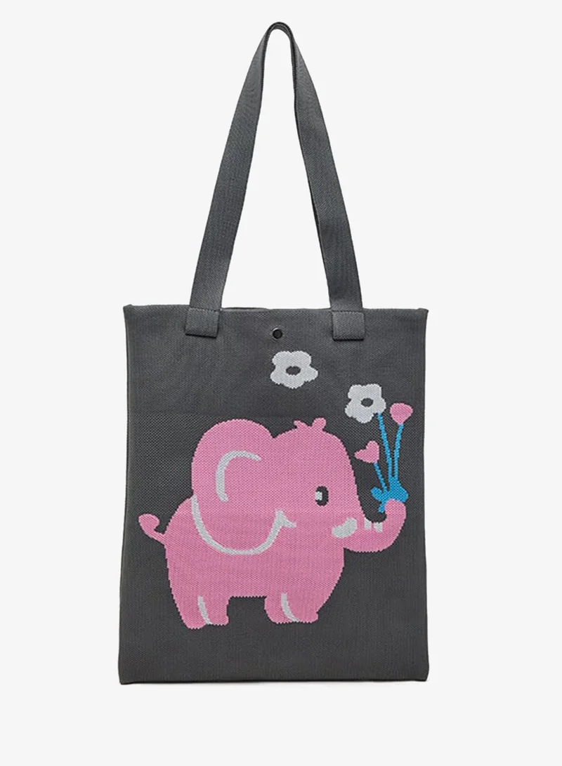 أر أند بي Patterned Shoulder Bag