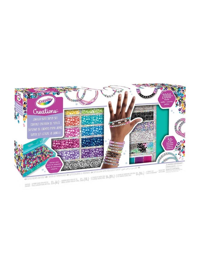Crayola Creations Jeweled Letters & Beads Super Set (2000+ Pieces) - Image 2