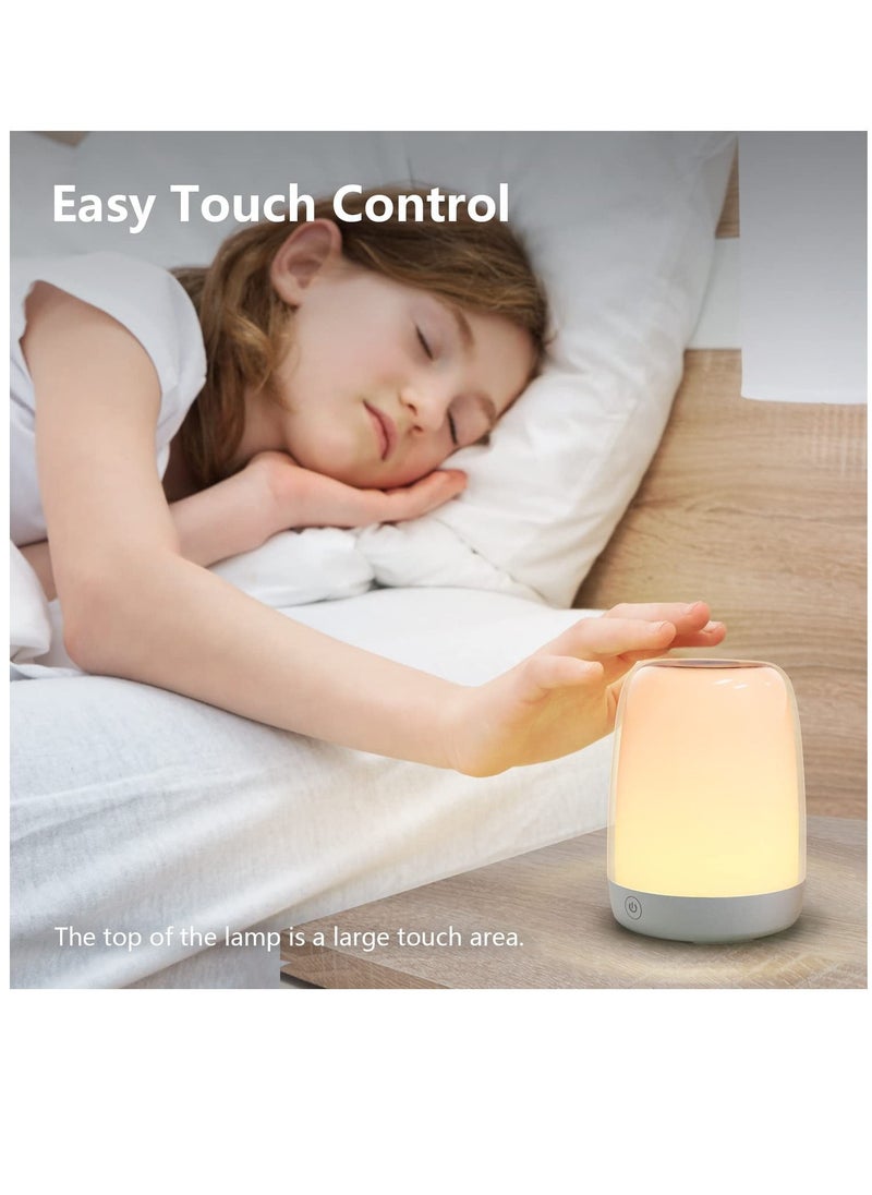 Y&D Nursery Night Light for Babies, Baby with Dimmable Warm Light, 5 Color Changing Usb Rechargeable Bedside Lamp, Led Touch Control Bedroom  - Image 3