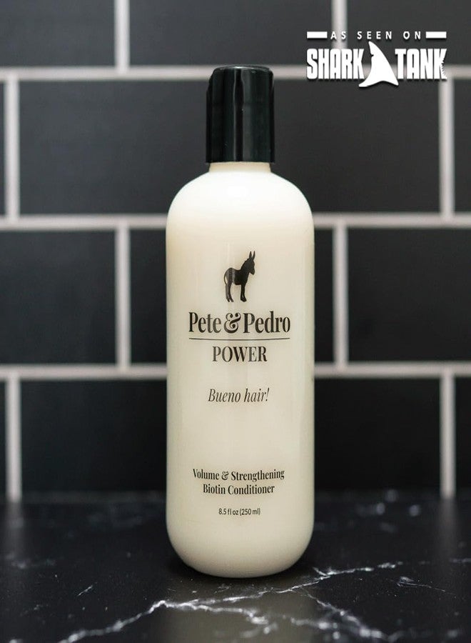 Pete & Pedro POWER CONDITIONER - Volume & Strengthening Biotin Daily Conditioner For Men With Fine or Thinning Hair | All Hair Types, Helps Make Fuller, Thicker, & Healthier | Shark Tank, 8.5 oz. - Image 4