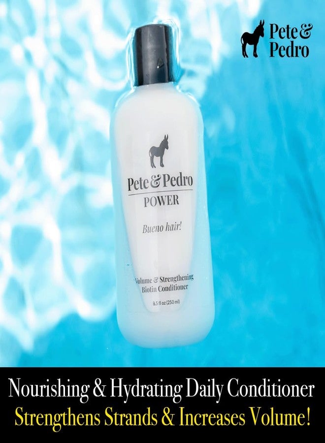 Pete & Pedro POWER CONDITIONER - Volume & Strengthening Biotin Daily Conditioner For Men With Fine or Thinning Hair | All Hair Types, Helps Make Fuller, Thicker, & Healthier | Shark Tank, 8.5 oz. - Image 3