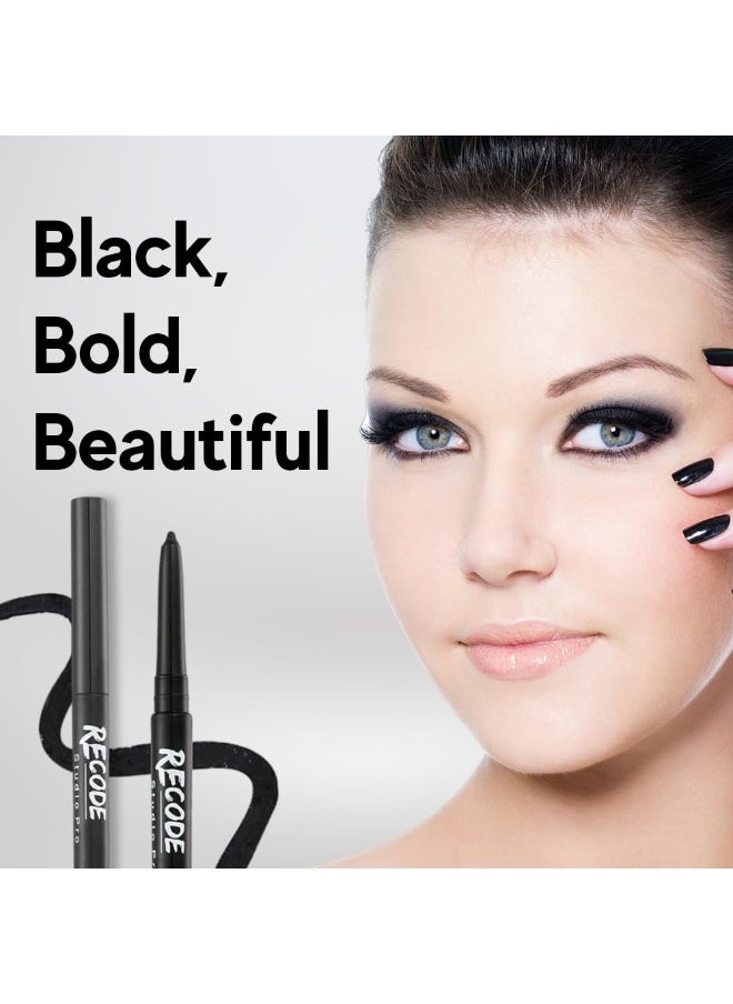 Recode Black Eyeliner Acute Matte Kajal Pencil 0.35gm  - Image 4