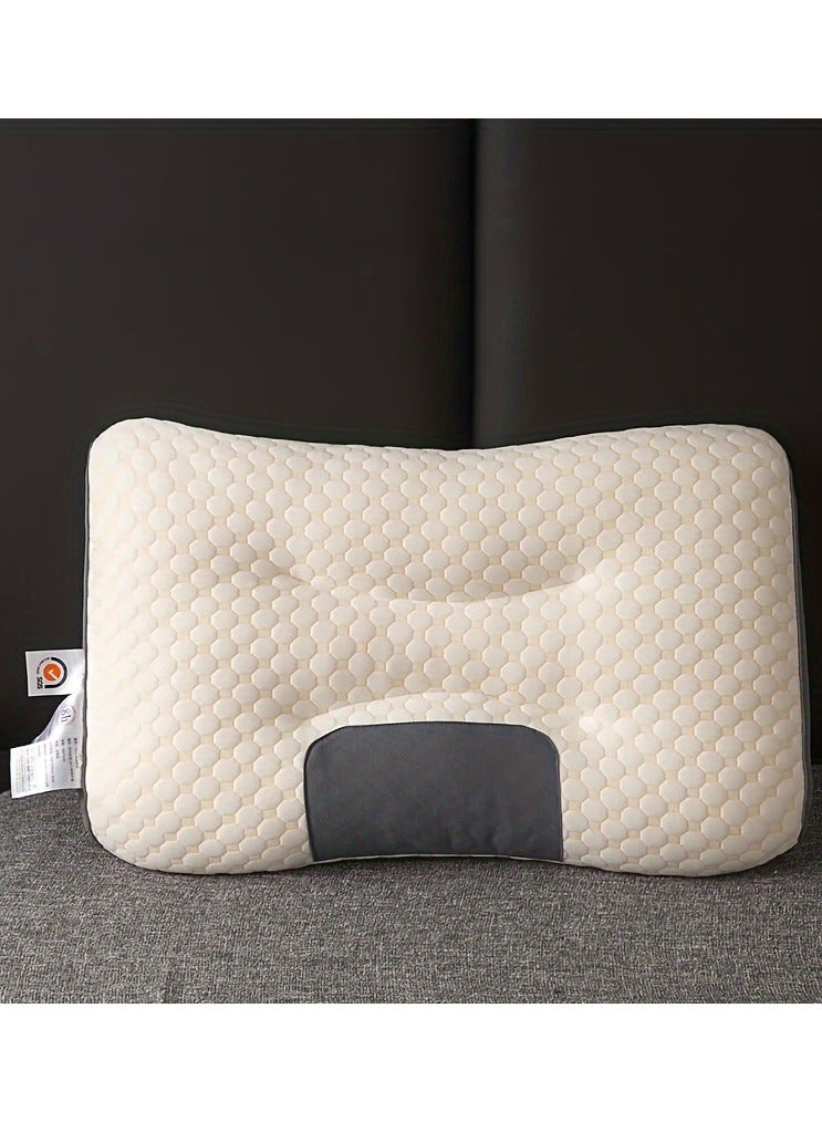 AROAQ Ergonomic Orthopaedic Neck Support Pillow for Side and Back Sleepers - Soft, Durable, Machine Washable  - Image 1