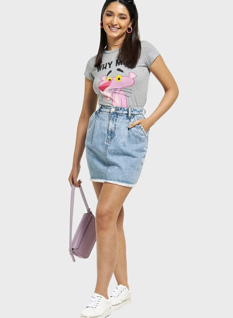 SP Characters Round Neck Printed T-Shirt