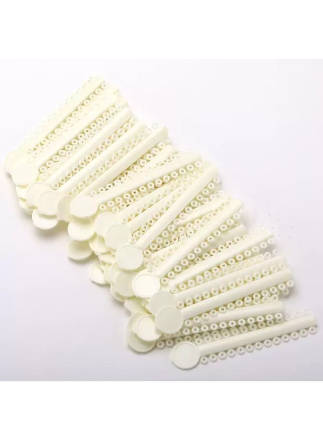 40 قطعة من أربطة تقويم الأسنان - أربطة مطاطية بألوان متنوعة، أربطة مطاطية لتقويم الأسنان، حلقات رباط مرنة متينة لمحاذاة الأسنان وتثبيت الأقواس - Image 1