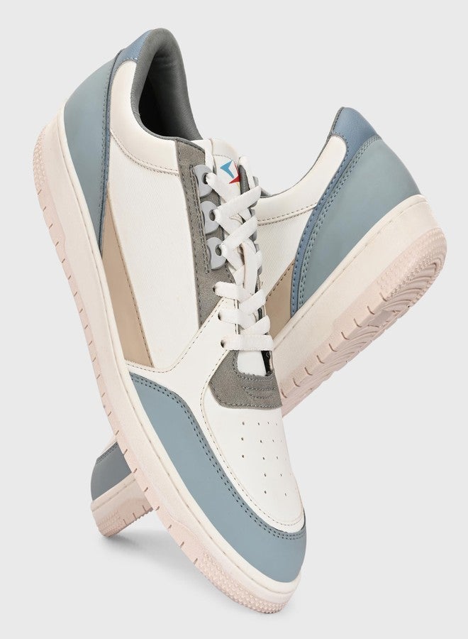 كروزر حذاء رياضي رجالي من كروزر، طراز أوغسطس، أبيض وأزرق، مقاس 7 بريطاني (2505-2) - Image 5