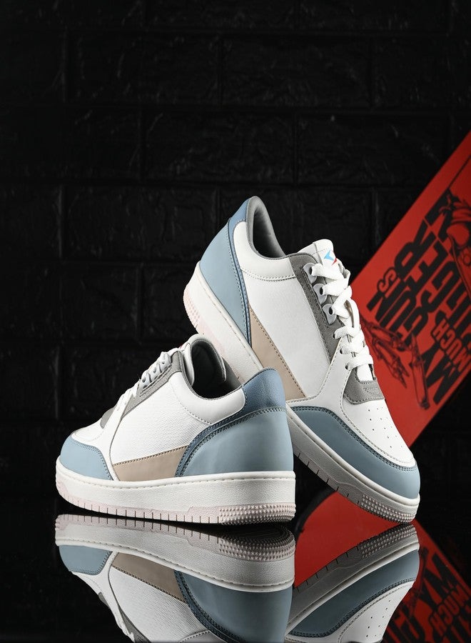 كروزر حذاء رياضي رجالي من كروزر، طراز أوغسطس، أبيض وأزرق، مقاس 7 بريطاني (2505-2) - Image 2