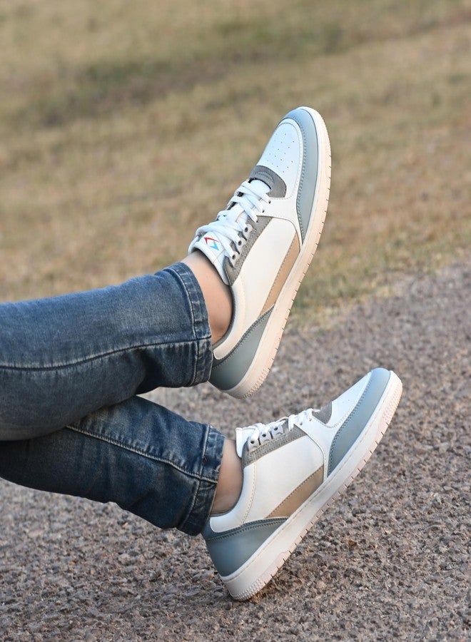 كروزر حذاء رياضي رجالي من كروزر، طراز أوغسطس، أبيض وأزرق، مقاس 7 بريطاني (2505-2) - Image 3