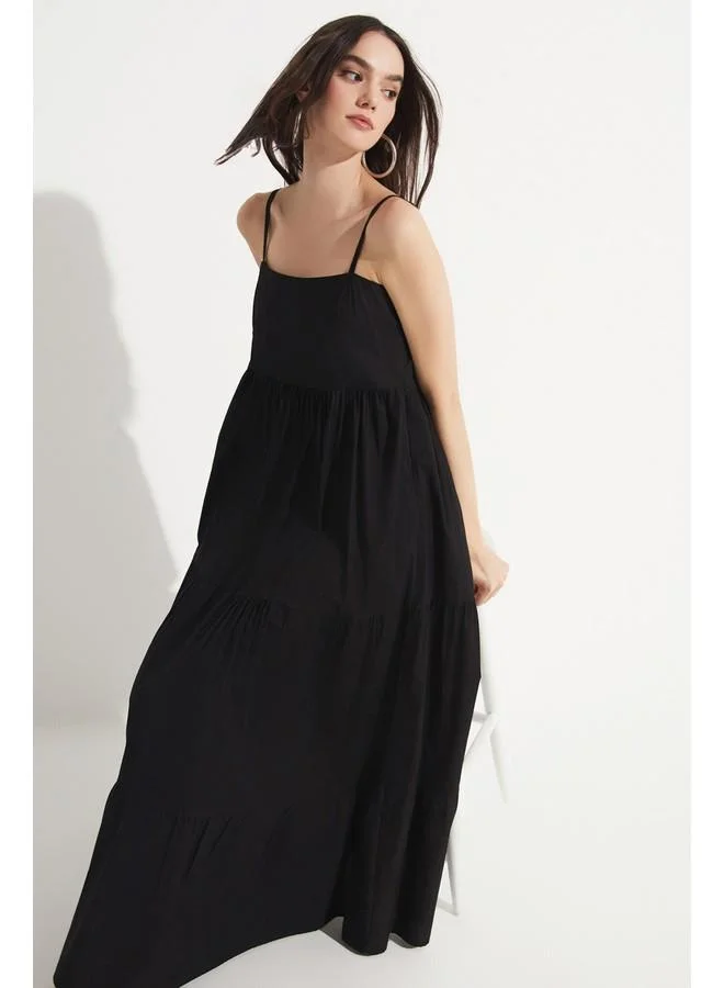 JUNE Tiered Maxi Dress