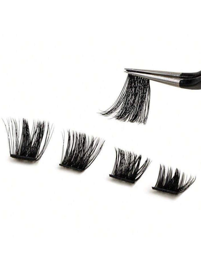 Generic - 10 rows of long-lasting raised false eyelashes with mixed cat eye designs, soft and natural, no eye irritation, - Image 1