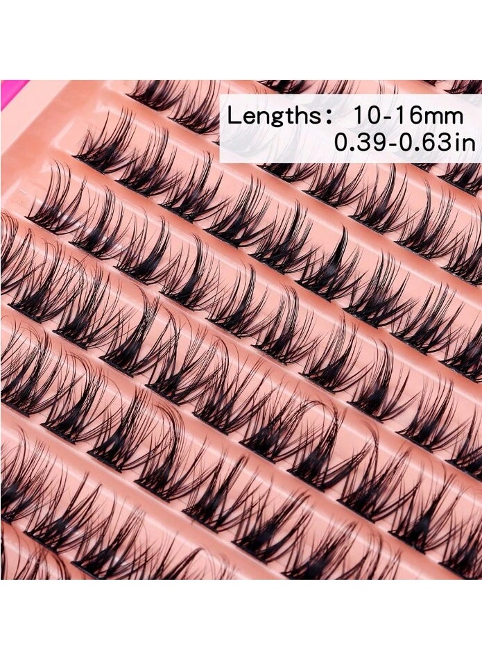 Generic - 10 rows of long-lasting raised false eyelashes with mixed cat eye designs, soft and natural, no eye irritation, - Image 1