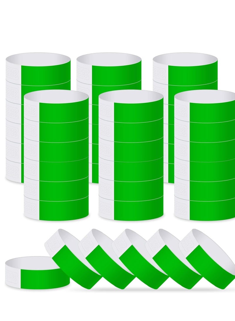 SOLARAE Event Wristbands 300Pcs Neon Paper for Events Purple Party Bulk Arm Bands Armbands Waterproof Bracelets Clubs Lightweight Concert Festivals and Fairs Green - Image 1