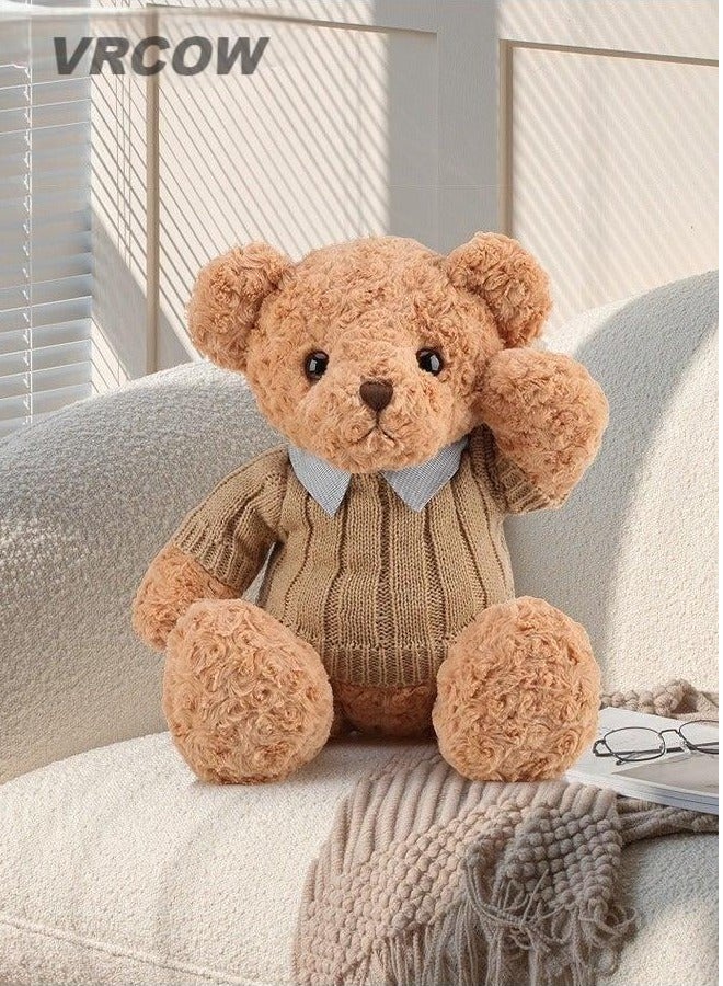 VRCOW 50cm Stuffed Teddy Bear, Unique Shape Teddy Bear, Shaggy Stuffed Brown Bear, Adorable Plush Toy, Made of Soft Premium Stuffing Material, Interior Decoration, Fun Themed Room Decor, Ideal Gift for All Age  - Image 1