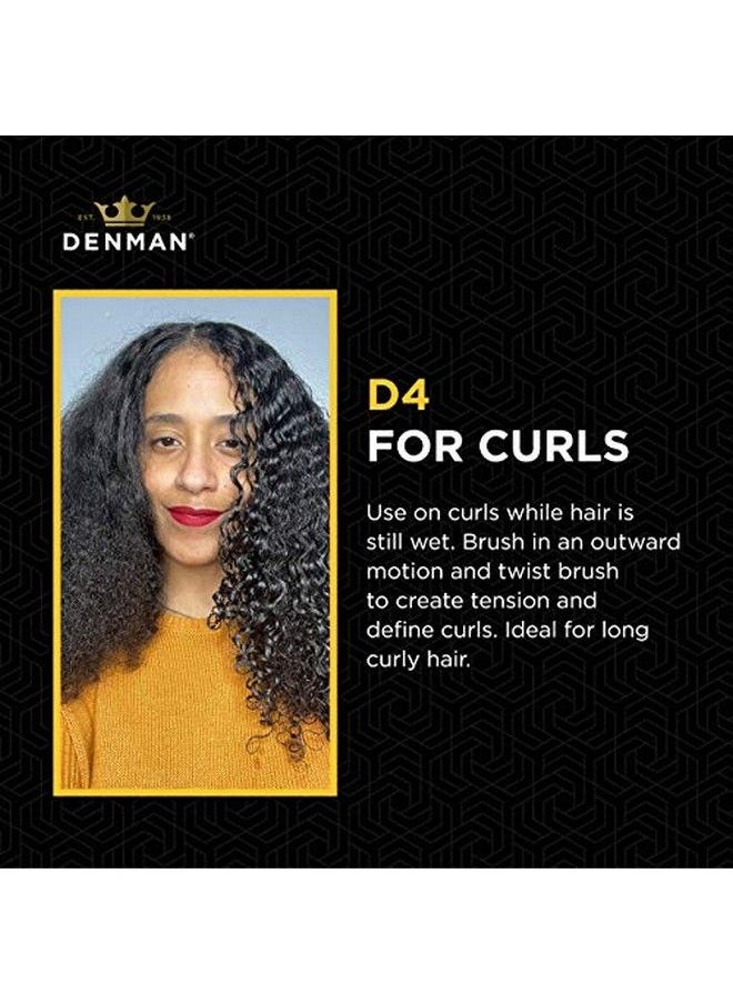 DENMAN Classic Styling Brush 9 Rows (Black) D4 Hair Brush For Blowdrying & Styling Detangling Separating Shaping & Defining Curls  - Image 5