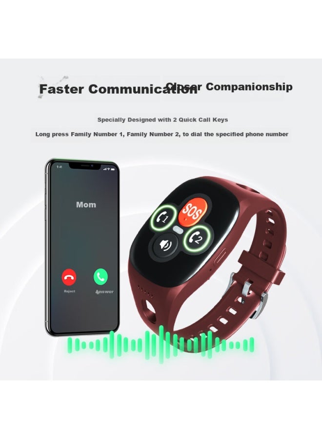 Love Care Aiqiangua X3 Guardian Edition Elderly Positioning Bracelet, Beidou Gps Positioning, Anti-loss, Anti-wandering, One-key Call Watch - Image 4