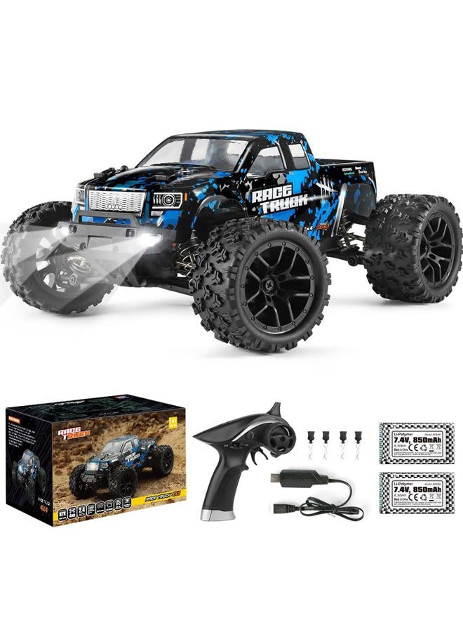 HAIBOXING RC Cars 1/18 Scale 4WD Off-Road Monster Trucks with 36+KM/H High Speed, 2.4 GHz Remote-Controlled Electric All Terrain Waterproof Vehicles with Rechargeable Battery for Kids and Adults RTR - Image 1