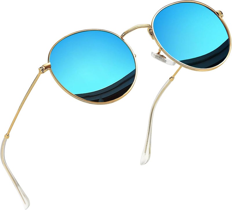 Joopin Vintage Round Sunglasses Men Women Polarized UV400 Protection Metal Frame Circle Oval Retro Sun Glasses Unisex Unisex - Image 1